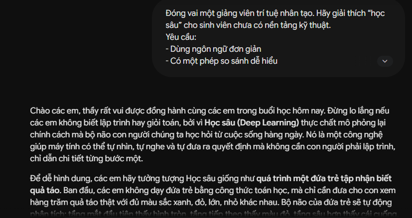 Minh chứng 3: Viết prompt hiệu quả