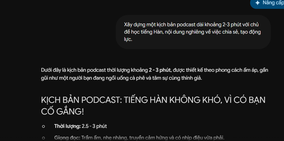 Minh chứng 2: Podcast: Học tiếng Hàn có khó không?